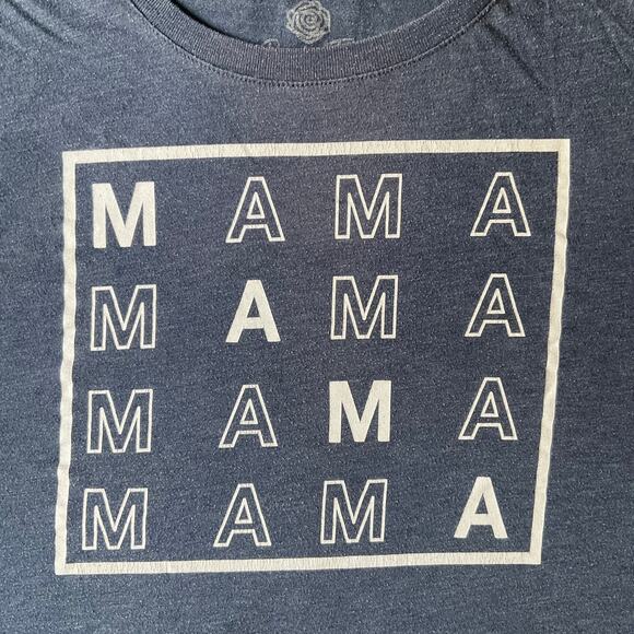 Positive Tees Girl’s Short Sleeve T-shirt Size L (12/14), Blue, Mama Mama - Picture 5 of 7
